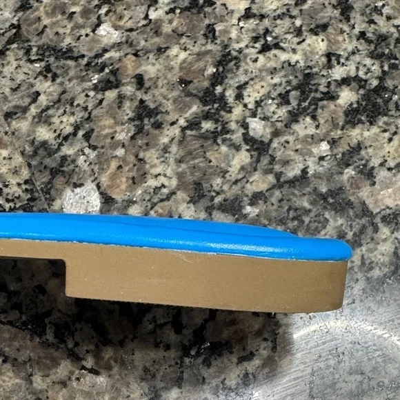 Blue Woven Slide Sandals NWOT 7 - Picture 8 of 8